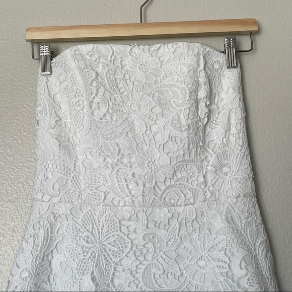 NWT Lilly Pulitzer Sienna Resort White Floral Lace Convertible Dress Size 2 - Picture 5 of 12